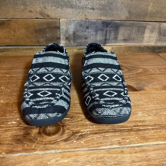 Roper Jackie Black Southwest Stripe Slip On Driving Moc Shoes size 7 - Picture 6 of 11